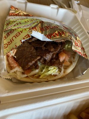 Texas BBQ Greek gyro  at Loving Hut in Litchfield Park