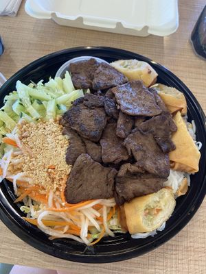 The whole family loved this place! So delicious!! I also bought vegan beef jerky which was also great.   at Loving Hut in Litchfield Park