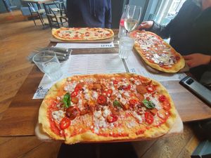 Vegan chorizo pizza at Zizzi - Roxburgh Court in Edinburgh