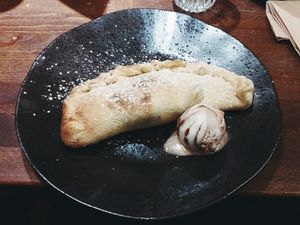 Sweet Vegan Banana Calzone at Zizzi - West End in Glasgow