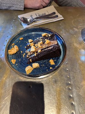 Zillionaire cake  at Zizzi in East Molesey