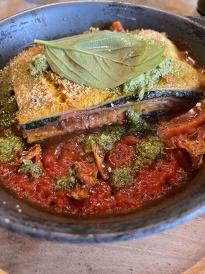 Vegan rainbow lasagna   at Zizzi in East Molesey
