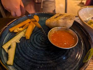 Crudités at Zizzi in East Molesey