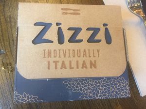 Box to take the Praline Chocolate Torte home in (we asked and they gave!) at Zizzi in Harrogate
