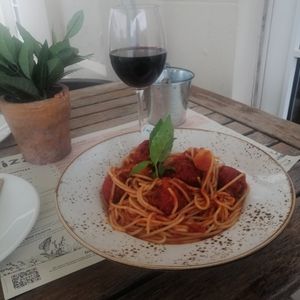 Spaghetti and meatballs at Zizzi in Hereford