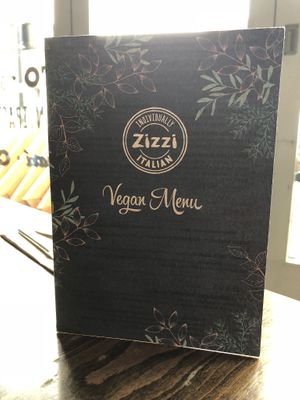 Separate vegan menu! at Zizzi in Leamington Spa