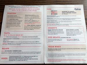 Wonderful menu! Almost overwhelming!! at Zizzi in Leamington Spa