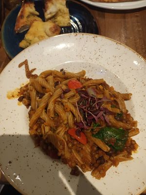 Lentil ragu (and rosemary garlic bread) at Zizzi - Liverpool One in Liverpool