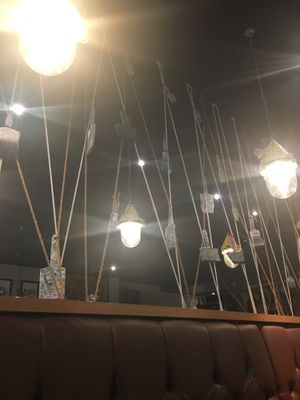 Decoration  at Zizzi - Charlotte St in London