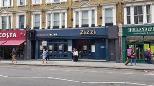 Outside at Zizzi - Earls Court in South West London