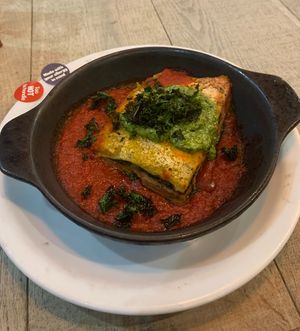 Rainbow lasagna   at Zizzi - St Giles in West London