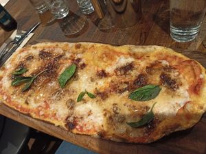 Vegan mozzarella at Zizzi - The O2 in South East London