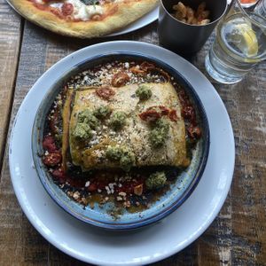 Vegan Rainbow Lasagna  at Zizzi - Tower Hill in London