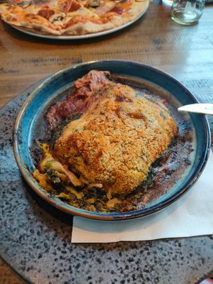 Vegan lasagna at Zizzi - Tower Hill in London