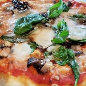 Pizza with vegan cheese  at Zizzi - Uxbridge in West London