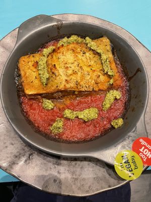 Vegan rainbow lasagne   at Zizzi - Victoria in South West London