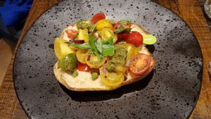 Vegan Bruschetta at Zizzi - Wigmore St in London