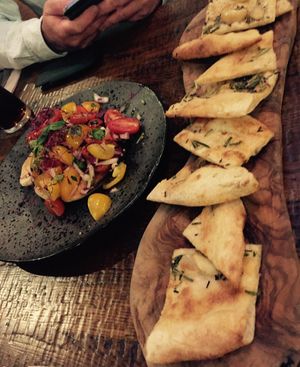 Vegan starters!  Garlic bread was excellent!!! at Zizzi in Maidstone