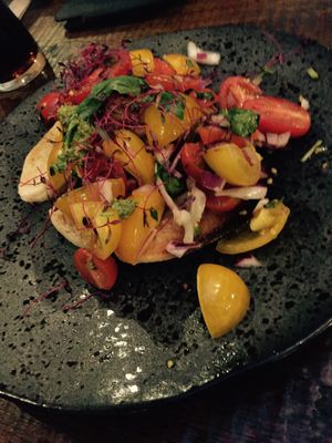 vegan starter at Zizzi in Maidstone