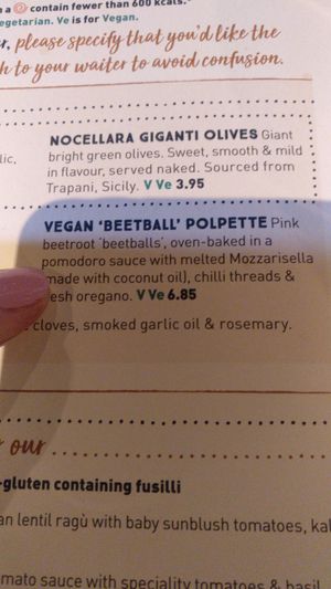 Menu at Zizzi - Piccadilly Gardens in Manchester