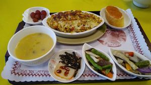 Menu set with pasta at Ai Mama in New Taipei City