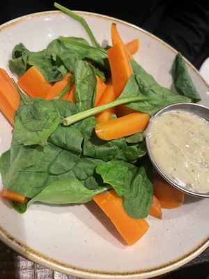 Carrots & Spinach side   at Zizzi - Trafford Centre in Manchester