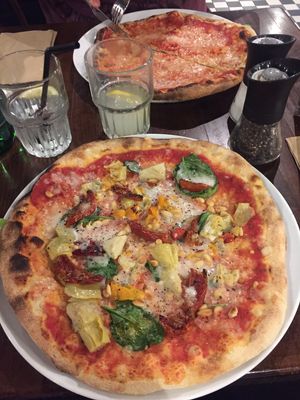 vegan pizza  at Zizzi - Trafford Centre in Manchester
