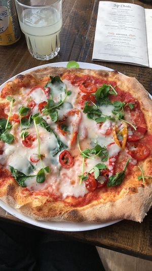 Vegan pizza at Zizzi - Theatre District in Milton Keynes