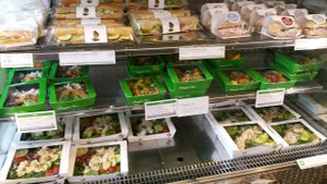 Veggie boxes. at Pret A Manger - Wimbledon in South West London