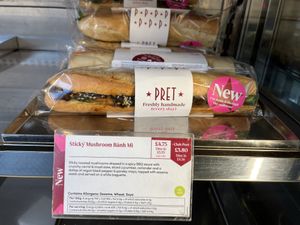 Sticky mushroom bahn mi #Veganuary at Pret A Manger - Wimbledon in South West London