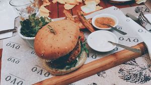 Vegan burger💚 at OVO in Kuwait City