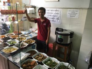 Chi Thien speaks  English at A Di Da Phat in Ho Chi Minh City