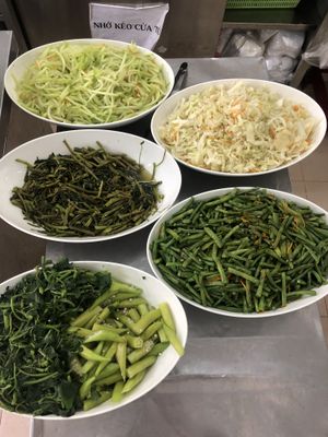 Greens selection at A Di Da Phat in Ho Chi Minh City