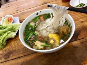 Vegan pho of the day at A Di Da Phat in Ho Chi Minh City