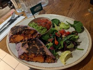 Vegan burrito at Las Iguanas - Meadowhall in Sheffield