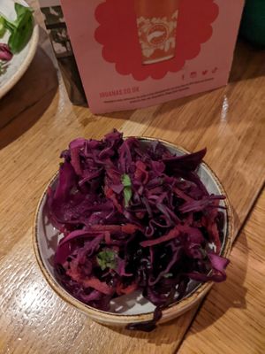 Sweet pickled slaw at Las Iguanas - Meadowhall in Sheffield