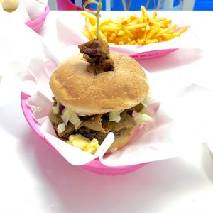 kebab burger at The Burger Garden in Sheffield