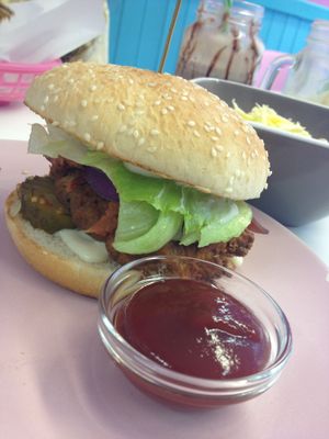 Chicken Burger with Mayo at The Burger Garden in Sheffield