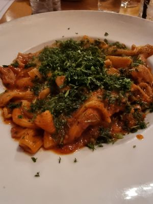 Vegan penne at Cimo Medeteranian Grill in Prince George
