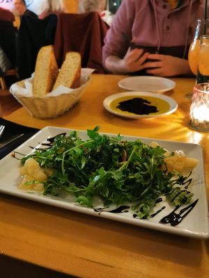 Pear and aragula salad at Cimo Medeteranian Grill in Prince George