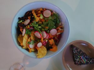 Bols mexicain et brownie at Cafe Frida in Trois-rivieres