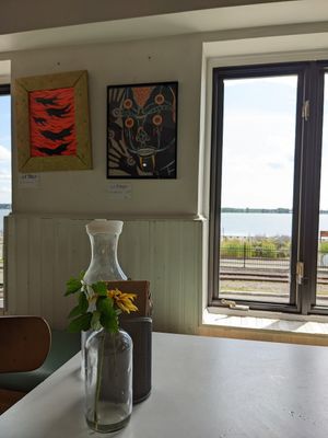 Vue sur le fleuve St-Laurent at Cafe Frida in Trois-rivieres