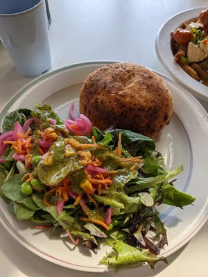 Pizza pochette (très réussie, me rappelle mon enfance!) at Cafe Frida in Trois-rivieres