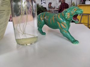 Toys to identify table at Cafe Frida in Trois-rivieres