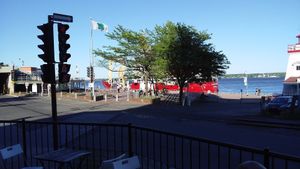 Vue de la terrasse at Cafe Frida in Trois-rivieres