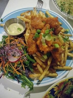 Delicieux pas poulet , miammm at Cafe Frida in Trois-rivieres