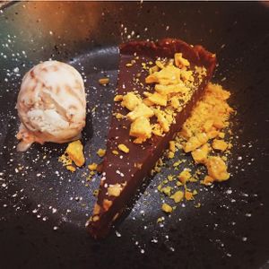Chocolate tart - Vegan  at Zizzi in Nottingham