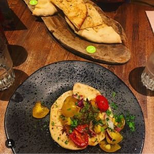 Vegan Bruschetta and Garlic Bread  at Zizzi in Nottingham
