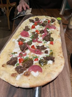 Rustica fable shiitake ‘shroom pizza  at Zizzi in Port Solent