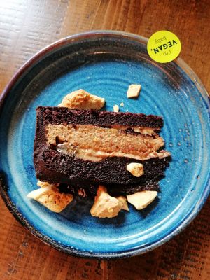 Brownie honeycomb cake at Zizzi - Leopold Square in Sheffield